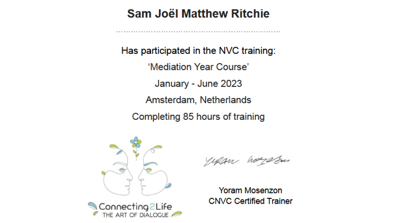 Conflict mediation training